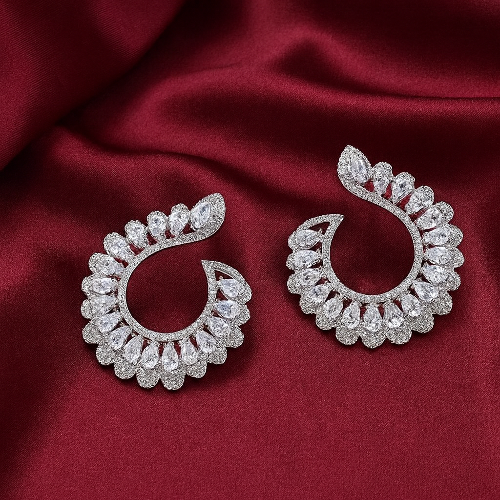 Coco Swirl Earrings | Silver