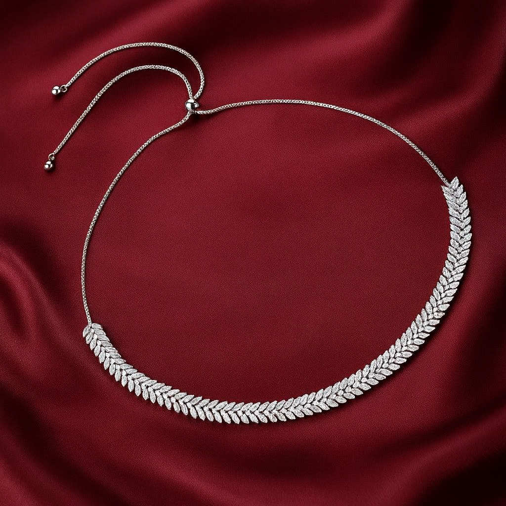 Maya Slider Necklace | Silver