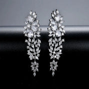 Starlet Supreme Statement Chandelier Earrings | Silver