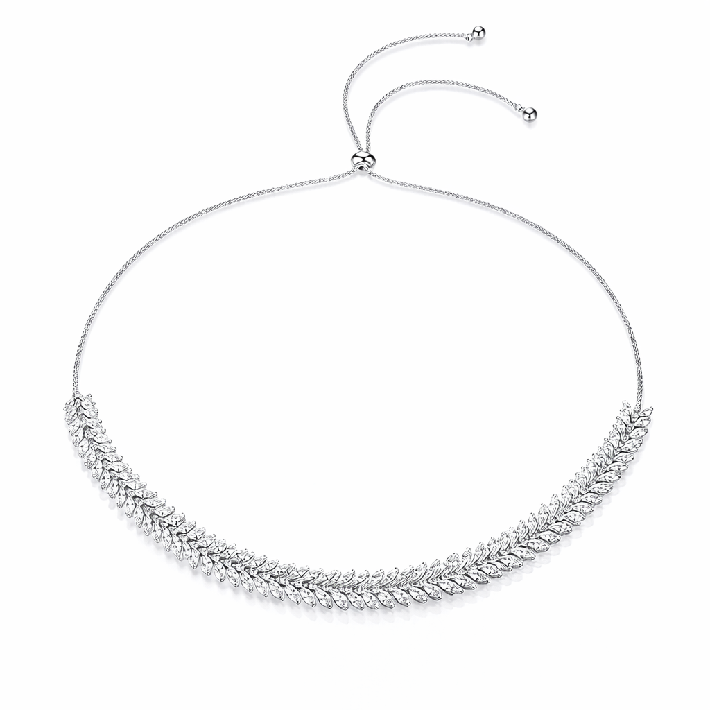 Maya Slider Necklace | Silver