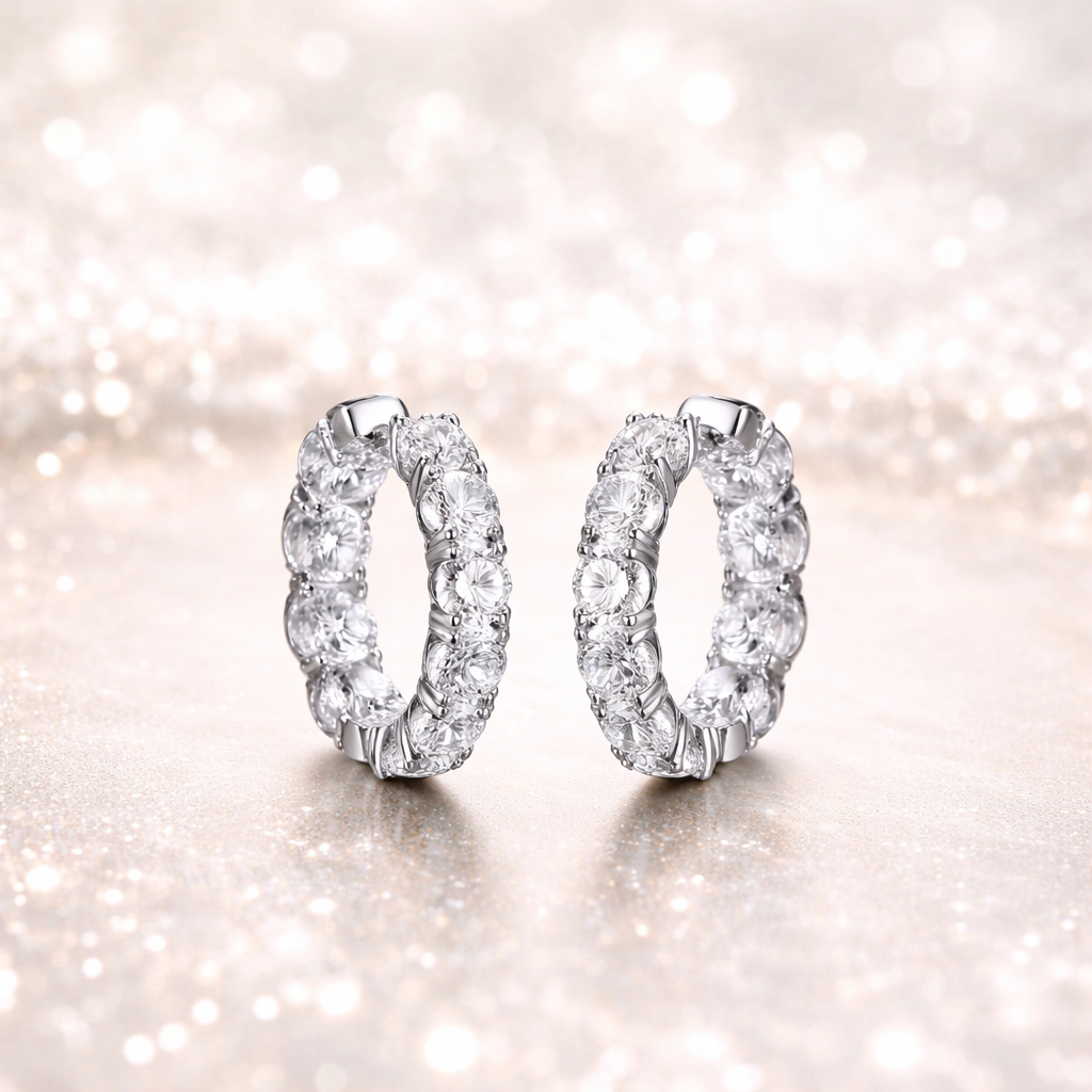 Rivière Hoop Earrings | Silver