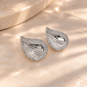 Gabriella Tear Drop Earrings | Silver