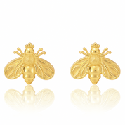 Queen Bee Stud Earrings | Gold