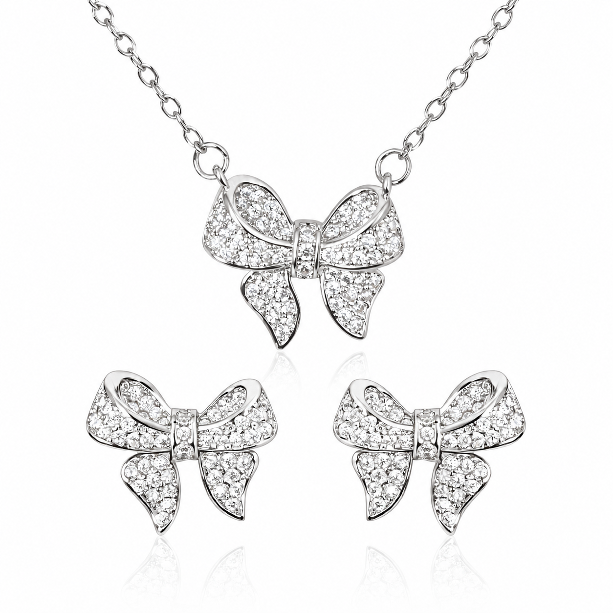 Bow Gift Set | Silver