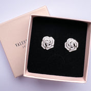 English Rose Earrings | Silver