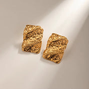 Thalassa Molten Statement Earrings | Gold