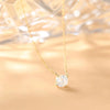 Solitaire Supreme Sparkle Pendant Necklace | Gold