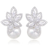 Silver earrings, pearl earrings, going out earrings, wedding earrings, drop earrings, party earrings, silver pearl earrings, pearl earrings, bridal earrings, statement earrings
