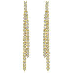 Waterfall Front To Back Drop Earrings | Gold