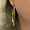 Waterfall Front To Back Drop Earrings | Gold