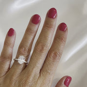 Enchanting Hidden Halo Ring | Rose Gold