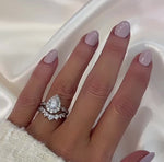 Radiance Halo Ring and Dazzle Band Duo | Silver