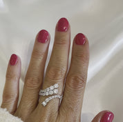 Reflections Wraparound Cocktail Ring | Silver