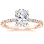 Enchanting Hidden Halo Ring | Rose Gold