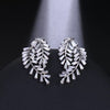 Wedding earrings, silver earrings, bridal earrings, bridesmaid earrings, going out earrings, shiny earrings, rhodium earrings, statement earrings