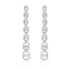 Silver going out earrings, wedding earrings, silver earrings, drop earrings, party earrings, Silver earrings, statement earrings
