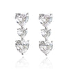 Statement earrings, party earrings, silver earrings, drop earrings, wedding earrings, going out earrings, sparkling earrings