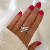 Reflections Wraparound Cocktail Ring | Silver