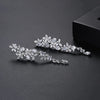 Statement earrings, party earrings, silver earrings, drop earrings, wedding earrings, going out earrings, sparkling earrings