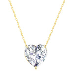 "From Valentina With Love" Heart Pendant Necklace | Gold