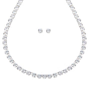 Silver tennis necklace, tennis necklace, pendant necklace, layer necklace, crystal necklace, gemstone necklace, wedding necklace, going out necklace, party necklace, silver tennis chain, silver tennis pendant, pink tennis necklace