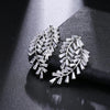 Wedding earrings, silver earrings, bridal earrings, bridesmaid earrings, going out earrings, shiny earrings, rhodium earrings, statement earrings