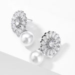 Silver earrings, pearl earrings, going out earrings, wedding earrings, drop earrings, party earrings, silver pearl earrings, pearl earrings, bridal earrings, statement earrings