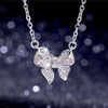 Bow Necklace | Silver