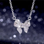 Bow Necklace | Silver