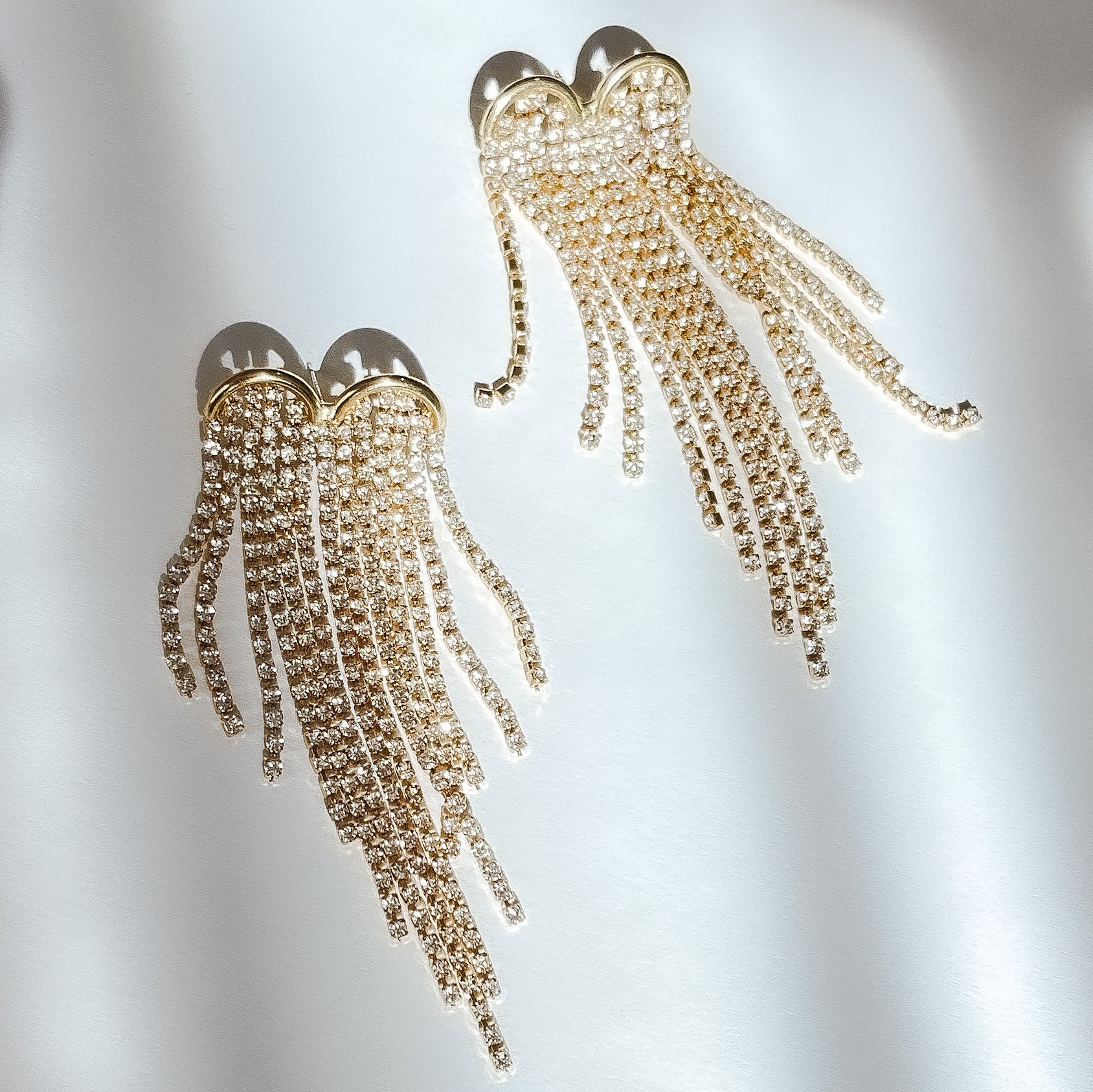 Statement earrings, party earrings, silver earrings, drop earrings, wedding earrings, going out earrings, sparkling earrings
