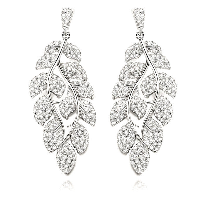 Statement earrings, party earrings, silver earrings, drop earrings, wedding earrings, going out earrings, sparkling earrings
