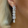 Drop earrings, silver earings, wedding earrings, statement earrings, going out earrings