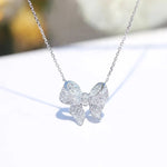 Bow Necklace | Silver