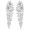 Statement earrings, party earrings, silver earrings, drop earrings, wedding earrings, going out earrings, sparkling earrings