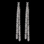 Waterfall Front To Back Drop Earrings | Silver