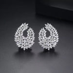 Silver going out earrings, wedding earrings, silver earrings, drop earrings, party earrings, Silver earrings, Wedding earrings, silver earrings, bridal earrings, bridesmaid earrings, going out earrings, shiny earrings, rhodium earrings, statement earrings, cluster earrings
