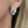 Cluster earrings, stud earrings, party earrings, diamond earrings, crystal earrings, wedding earrings, statement earrings, bridal earrings, silver earrings, swarovski earrings