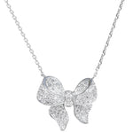 Bow Necklace | Silver