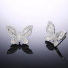 Butterfly Stud Earrings | Silver