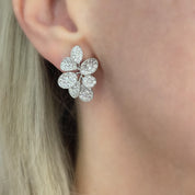 Petite Fleur Stud Earrings | Silver