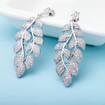 Statement earrings, party earrings, silver earrings, drop earrings, wedding earrings, going out earrings, sparkling earrings