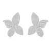 Petite Feuille Stud Earrings | Silver