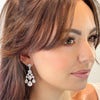 Going out earrings, wedding earrings, silver earrings, chandelier earrings, party earrings, Silver earrings, Wedding earrings, bridal earrings, statement earrings