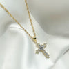 "Like A Prayer" Cross Pendant Necklace | Gold