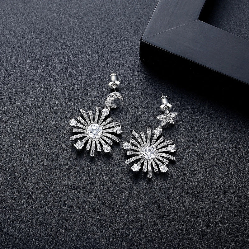 Moonlight Drop Earrings | Silver