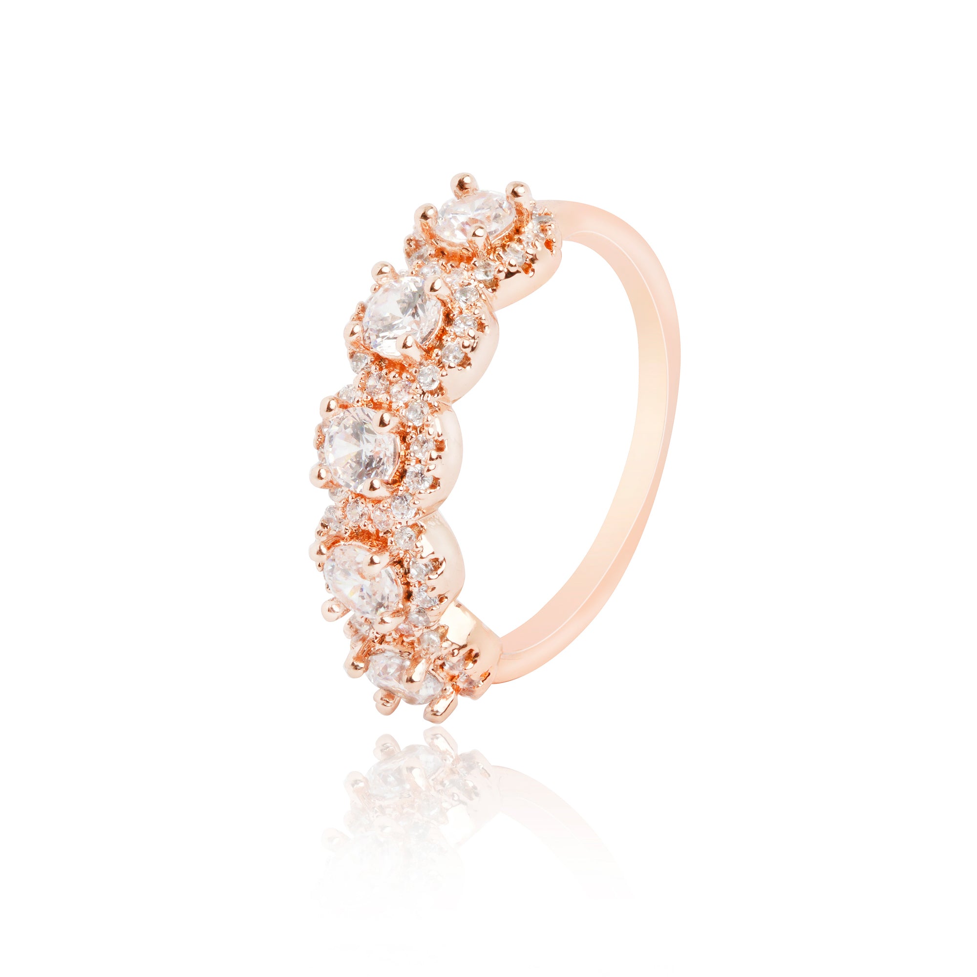 Rose gold ring, ring set, ring duo, stacking rings, wedding ring, engagement ring, statement ring, cocktail ring