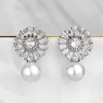 Silver earrings, pearl earrings, going out earrings, wedding earrings, drop earrings, party earrings, silver pearl earrings, pearl earrings, bridal earrings, statement earrings