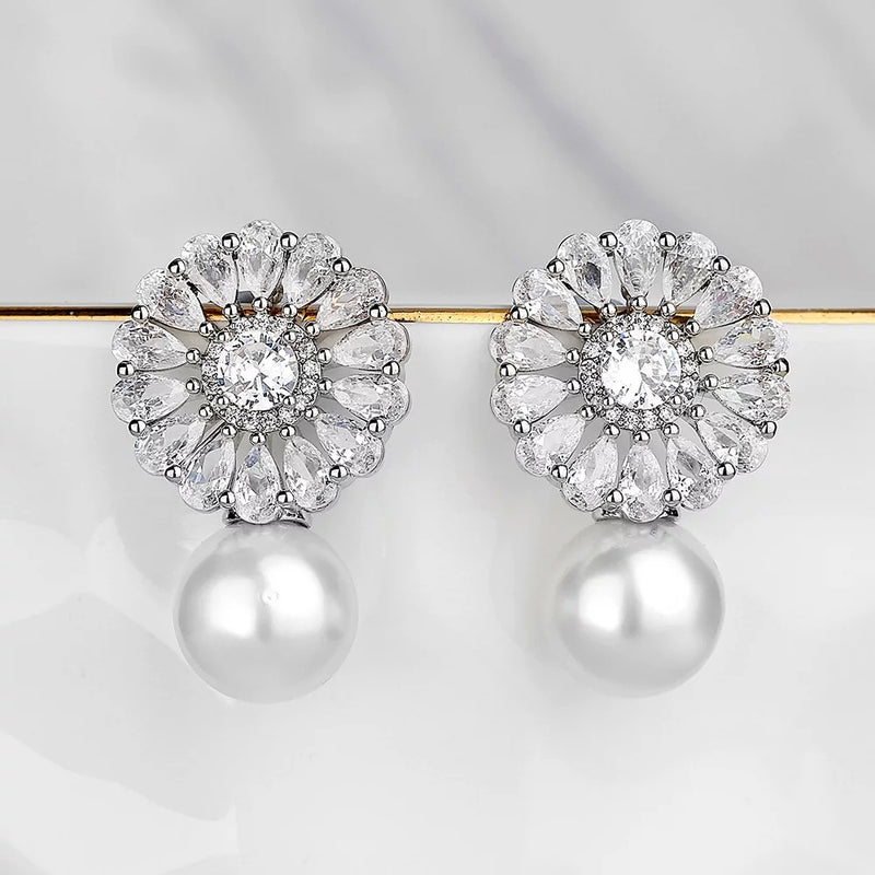 Silver earrings, pearl earrings, going out earrings, wedding earrings, drop earrings, party earrings, silver pearl earrings, pearl earrings, bridal earrings, statement earrings