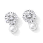 Silver earrings, pearl earrings, going out earrings, wedding earrings, drop earrings, party earrings, silver pearl earrings, pearl earrings, bridal earrings, statement earrings