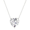 "From Valentina With Love" Heart Pendant Necklace | Silver